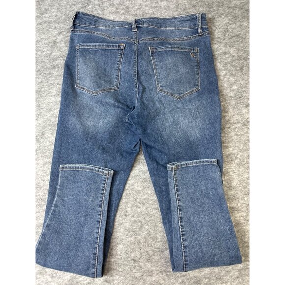 Jessica Simpson Jeans Size 8 Womens Stretch Mid-rise Blue Straight leg inseam 28 - Picture 4 of 8